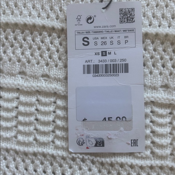 NWT Zara Knit Bell Sleeve Sweater Dress - Picture 3 of 5